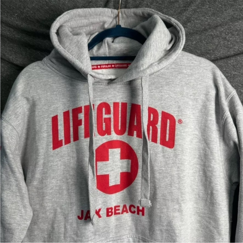Officially Licensed LIFEGUARD brand hoodie unisex XL Grey - Picture 3 of 11
